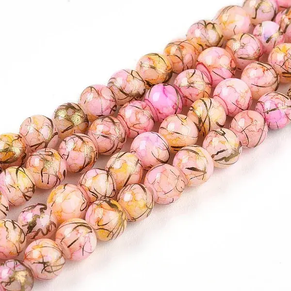 Baking Painted Glass Beads Strands