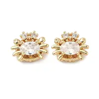 Brass Pave Cubic Zirconia Beads