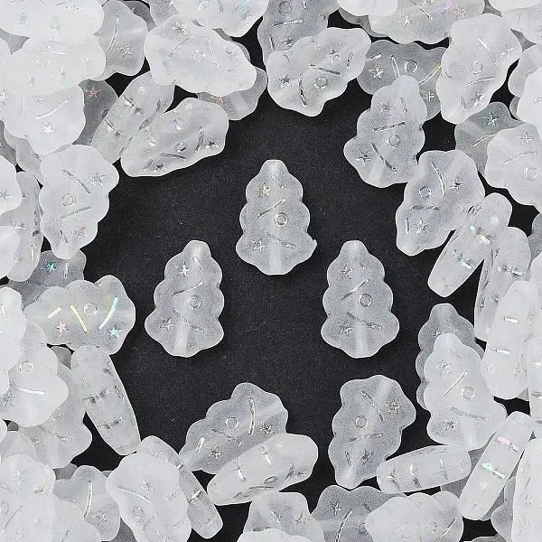 Frosted Transparent Acrylic Beads