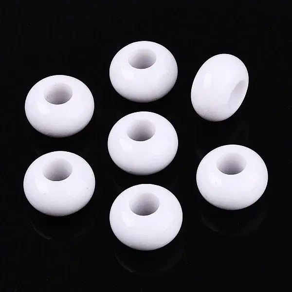 Opaque Acrylic European Beads