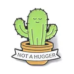 Not A Hugger Enamel Pins