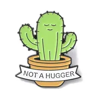 Not A Hugger Enamel Pins