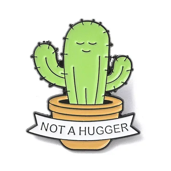 Not A Hugger Enamel Pins