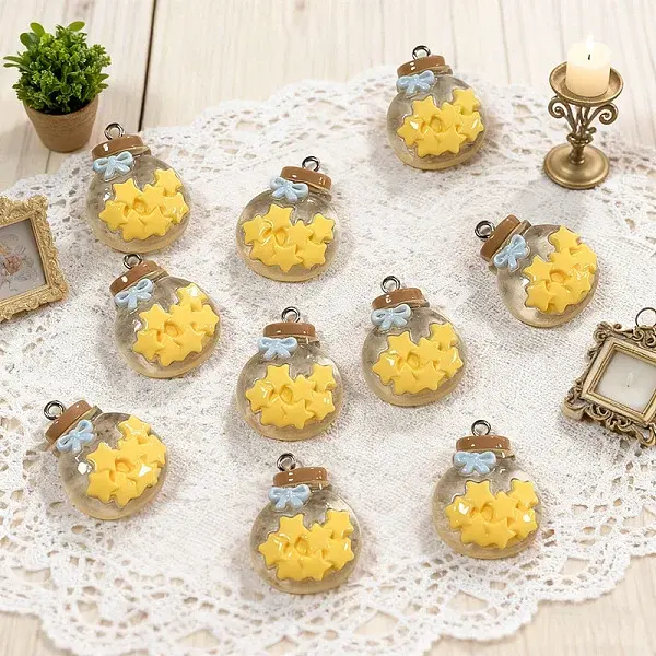 Transparent Resin Pendants