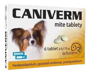 CANIVERM pro psy a kočky 6 tablet