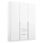 Rauch Möbel ŠATNÍ SKŘÍŇ S OTOČNÝMI DVEŘMI, bílá, 136/229/54 cm