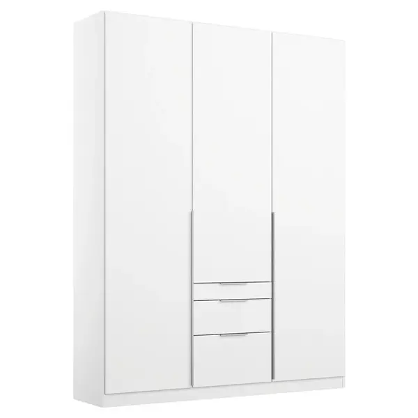 Rauch Möbel ŠATNÍ SKŘÍŇ S OTOČNÝMI DVEŘMI, bílá, 136/229/54 cm