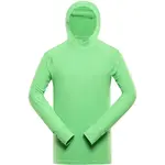 ALPINE PRO IZAR Pánska športová mikina, zelená, veľkosť