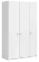 Třídveřová šatní skříň vendella - bílá
