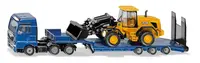 SIKU Super – nákladný automobil MAN s podvalníkom a kolesovým nakladačom JCB