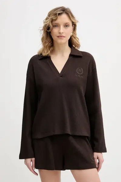 Bavlnené tričko s dlhým rukávom Karl Lagerfeld HOTEL KARL