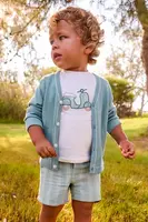 Dětská souprava s příměsí lnu Mayoral