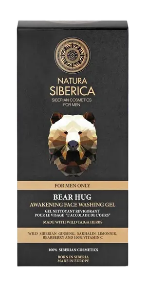 NATURA SIBERICA Povzbuzující čisticí pleťový gel Objetí medvěda 150 ml