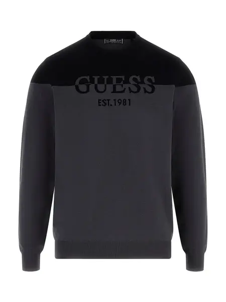 GUESS Sveter 'KANTU'  tmavosivá / čierna