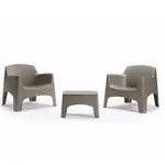 Sada Ibiza Terrace v barvě taupe