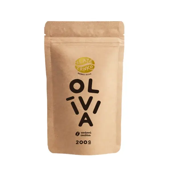 Káva Zlaté Zrnko - Olívia (Zmes 100% arabika) "HORKÁ" 500g