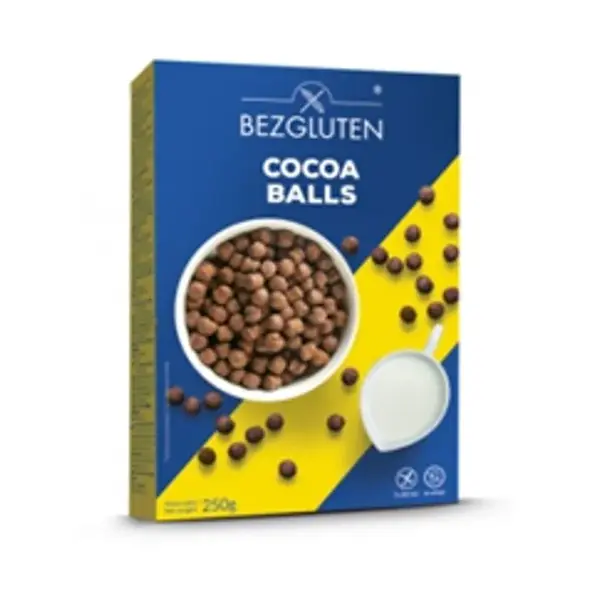 BEZGLUTEN Cocoa balls kakaové guľôčky bez lepku 250 g