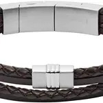 Fossil Pánský kožený náramek JF02934040
