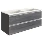 Held SKŘÍŇKA S UMYVADLEM, barvy stříbrného dubu, barvy grafitu, 120 cm