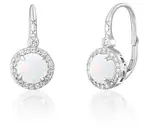 JVD Okouzlující stříbrné náušnice s bílými opály SVLE0412SH2O100