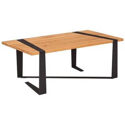 Livetastic KONFERENČNÍ STOLEK, černá, přírodní barvy, dřevo, kov, 110/60/41 cm