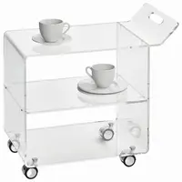 SERVÍROVACÍ VOZÍK, čiré, 63/59/38 cm