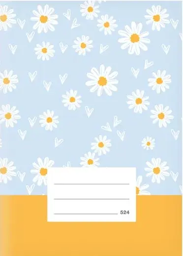 Školní sešit LUX A5 524, Kopretiny