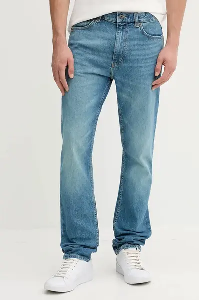 Džíny Hugo Blue Ash pánské, modrá barva, 50541582