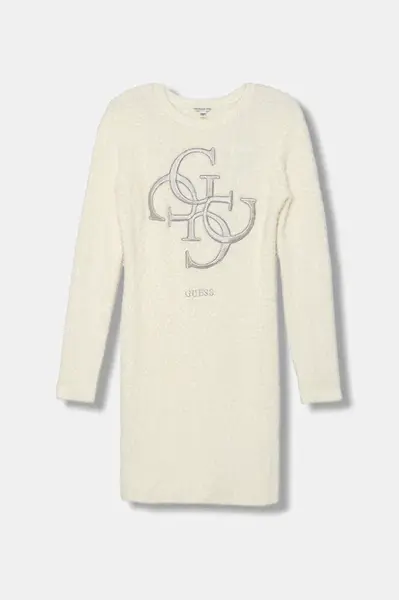 Dívčí šaty Guess béžová barva, mini, J5BK08 Z0720