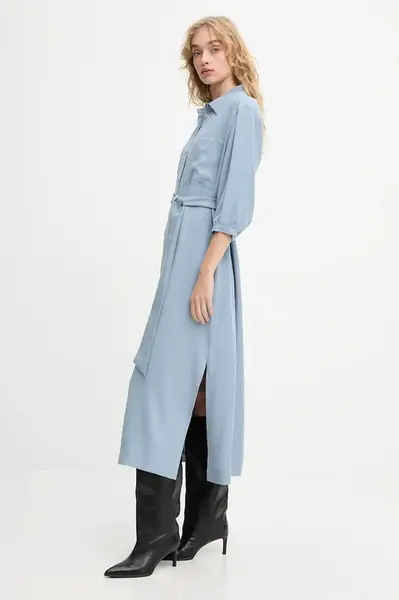 Šaty Answear.LAB modrá barva, midi