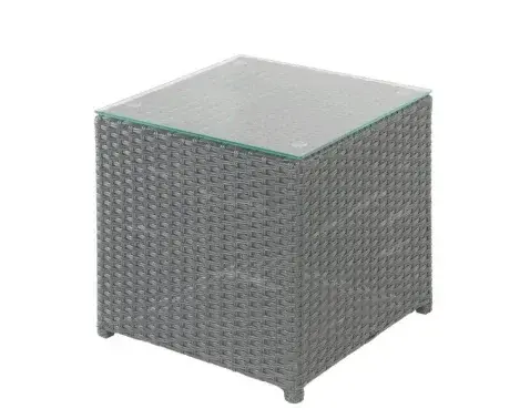 Záhradný stolík Jakarta, šedo-hnedý%