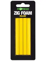 Korda penové valčeky zig foam - žltá