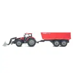 Alltoys Traktor farmársky s prívesom červený