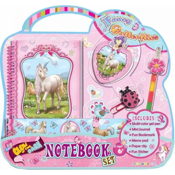 Alltoys Denník set s dekoráciami Jednorožec