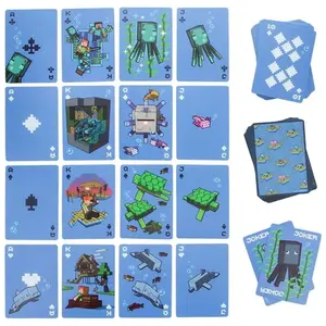 Minecraft hracie karty do vody