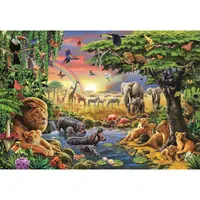 Clementoni Puzzle 2000 dielikov Africké stretnutie