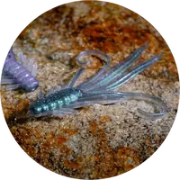 Redbass gumová nástraha nymfa ghost natur - x 100 mm