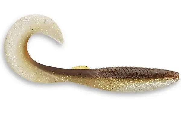 Rapala gumová nástraha crushcity the curl brown silver - 9,2 cm 4 g 8 ks