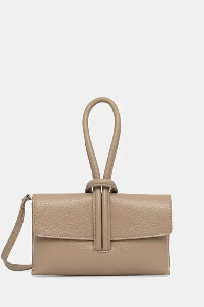 Kožené psaníčko Answear.LAB hnědá barva