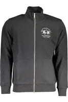 Černá pánská mikina na zip LA MARTINA