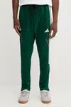 Tepláky adidas Tiro pánské, zelená barva, s potiskem, JN2574