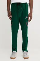 Tepláky adidas Tiro pánské, zelená barva, s potiskem, JN2574