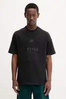 Bavlněné tričko adidas All SZN pánské, černá barva, s aplikací, JL6549