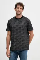 Bavlněné tričko Michael Kors pánské, černá barva, CS5529A5KS