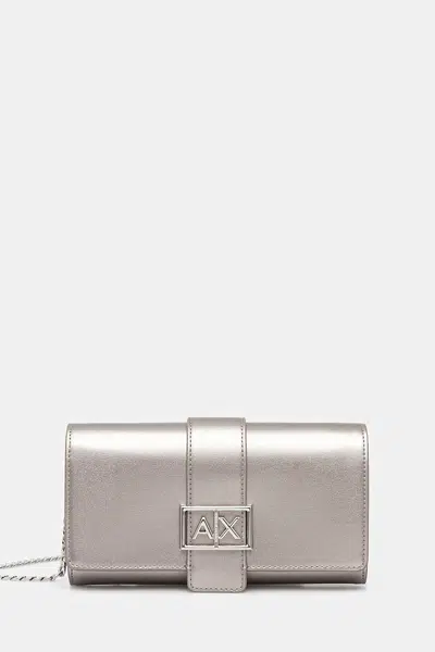 Peněženka Armani Exchange dámská, stříbrná barva, XW000358 AF12039