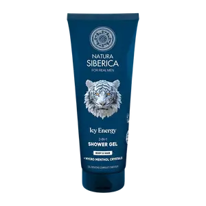 NATURA SIBERICA Arctic Wild Sprchový gel 2v1 na tělo a vlasy Ledová energie 200 ml
