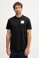 Bavlněné tričko Calvin Klein Jeans pánské, černá barva, s potiskem, LV04RC859G