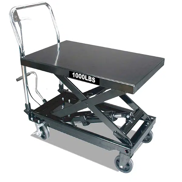 Ferdus Pojízdný pracovní stůl zdvižný, nosnost 450 kg, s hydraulickým systémem