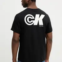 Tričko Calvin Klein Jeans pánské, černá barva, s potiskem, LV04RC835G