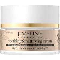 Eveline Cosmetics Organic Gold lehký zmatňující pleťový krém se zeleným čajem 50 ml